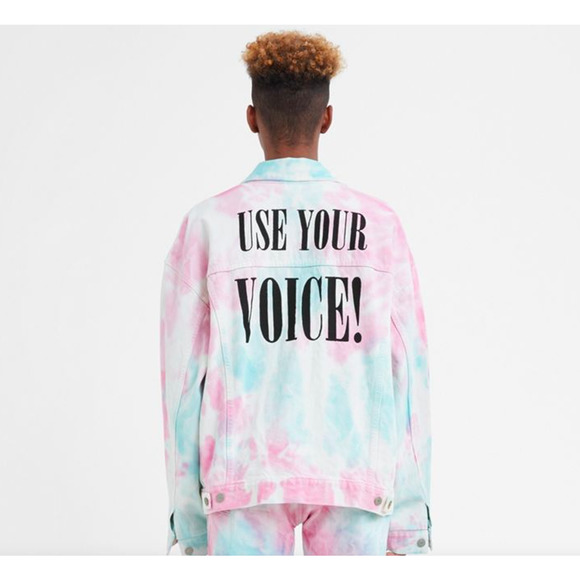 Levi's Other - Levi's Pride USE YOUR VOICE Tie Dye Trucker Jacket
